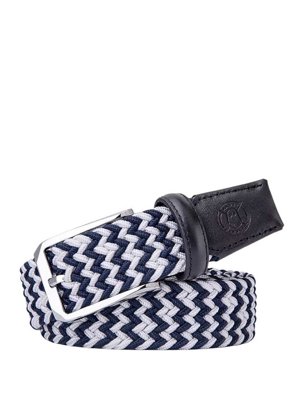 GHOST GOLF Men's Rory Braided Golf Belt navy/Off white NWOT 38